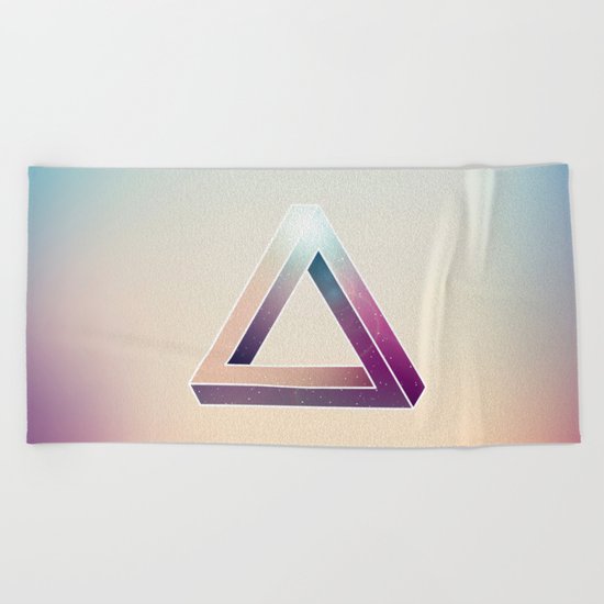 Penrose Triangular Universe Beach Towel