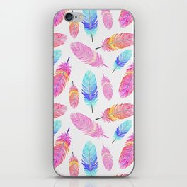 Sunset feather iPhone Skin