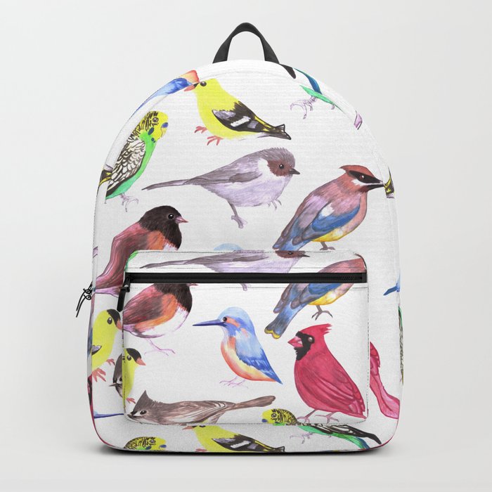 Watercolor spring birds Backpack