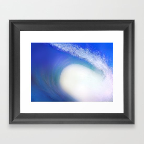 Splash Wave Framed Art Print
