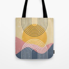 minimalistic watercolor rainbow under the sun-5248 Tote Bag