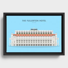 The Fullerton Hotel, Singapore [Building Singapore] Framed Canvas