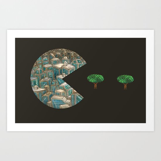 Pacman Art Print