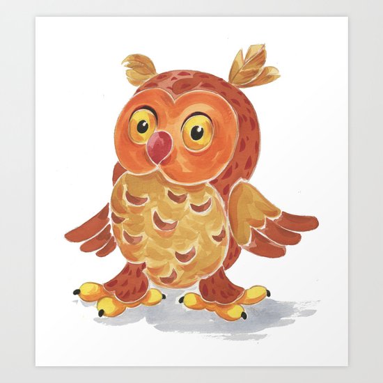 Nighty Owl Art Print