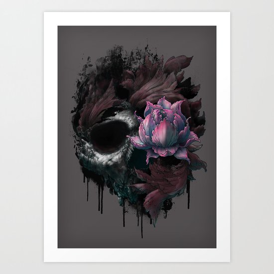 Death Blooms Art Print