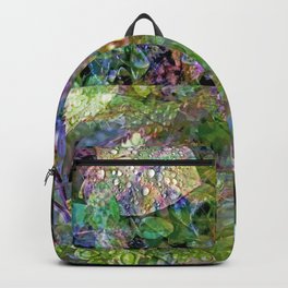 Raindrops Garden Collage Backpack