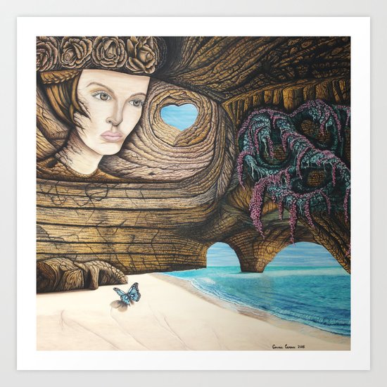 L'amour couleur azur Art Print