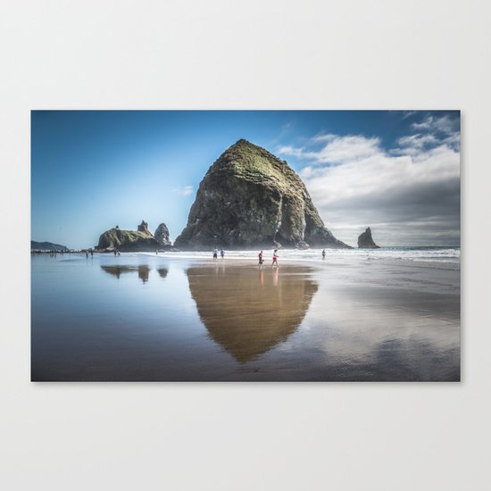 Haystack Rock Canvas Print