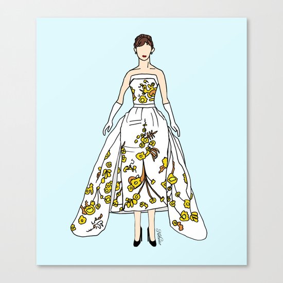 Audrey Hepburn Vintage Retro Fashion 2 Canvas Print