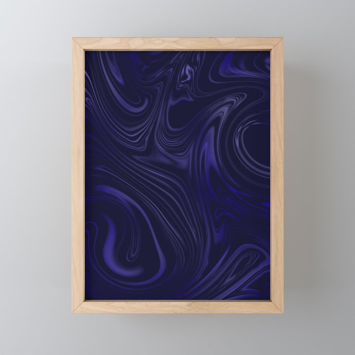 Misty Marble Framed Mini Art Print