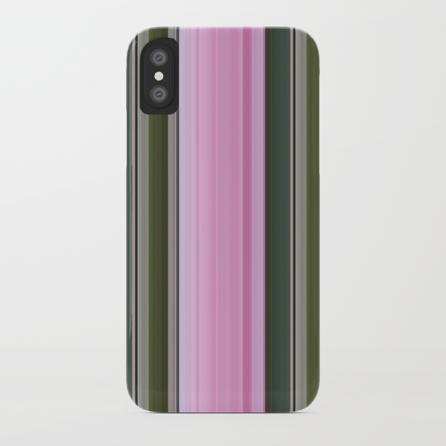 Pink Striped Wallpaper Iphone Case By Lillianhibiscus Society6