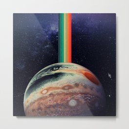 Retro Jupiter Metal Print | Stars, Planet, Galaxy, Space, Sky, Huge, Collage, Vaporwave, Way, Magazine 