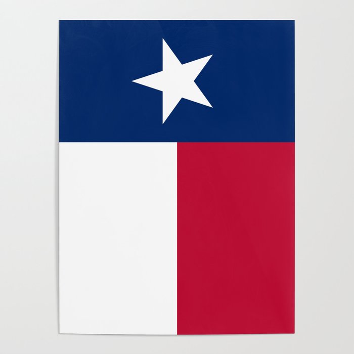Flag of Texas banner version Poster