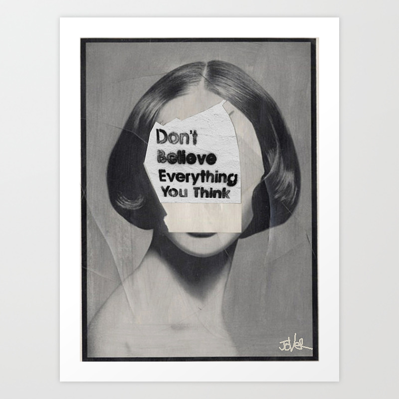 You think is art. L think you картинки. The Thinkers poster.