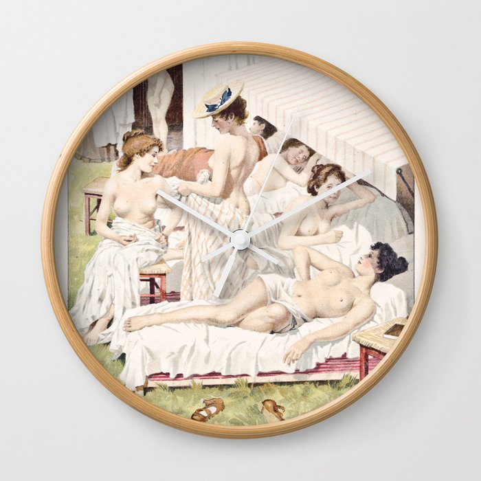 Sunbathing Wall Clock