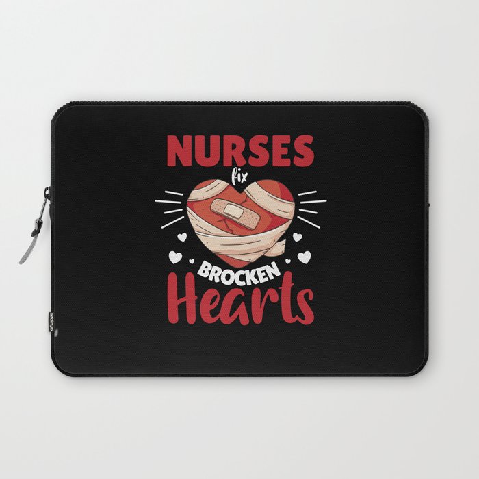 Nurses Fix Brocken Hearts Valentine's Day Hearts Laptop Sleeve