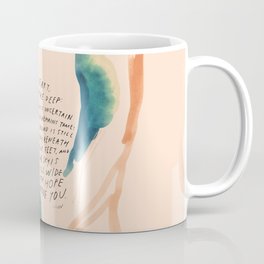 "Take Heart, Breathe Deep." Coffee Mug