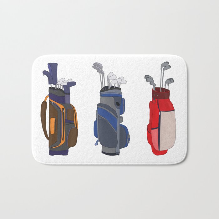 Awesome Golf Bags Bath Mat