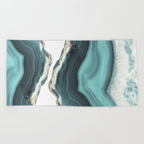 Sea Agate Beach Towel