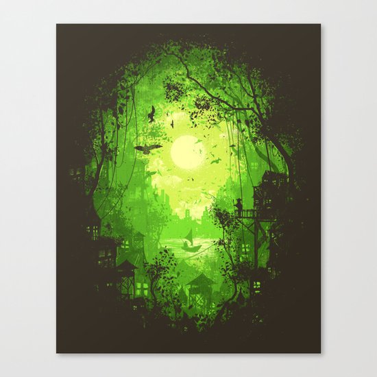Autumn Green Canvas Print