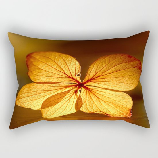 Fragile Hydrangea Flower Rectangular Pillow