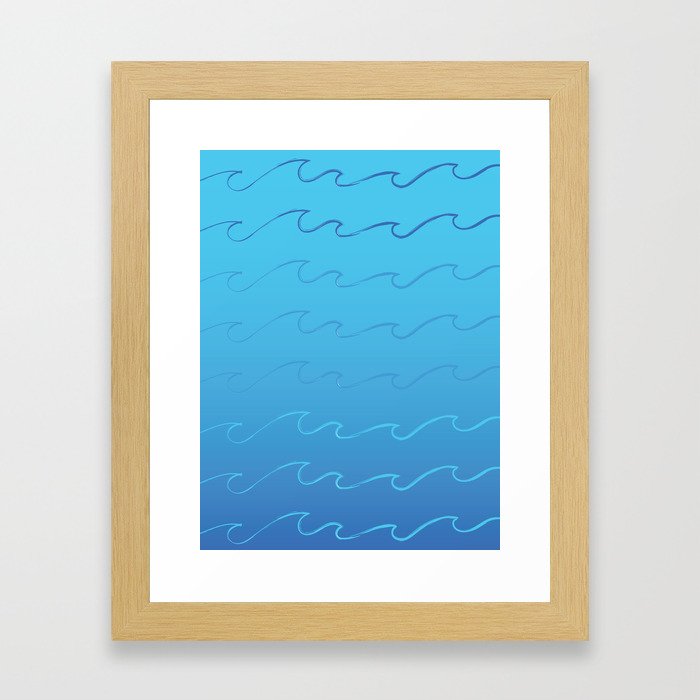 Ocean Waves Framed Art Print