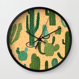 The Snake, The Cactus and The Desert Wall Clock