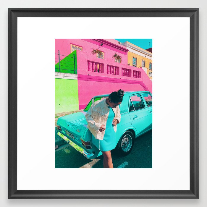 matching street Framed Art Print