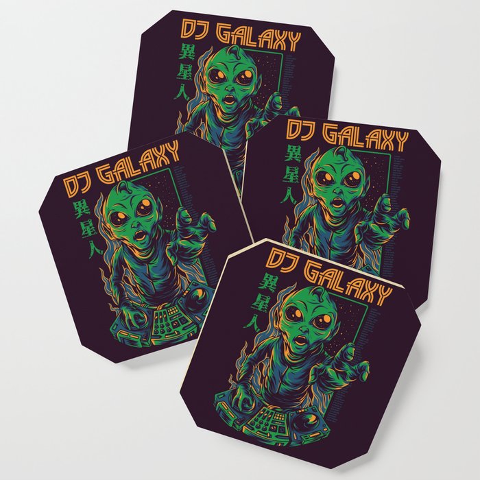 Dj Galaxy Illustration Coaster