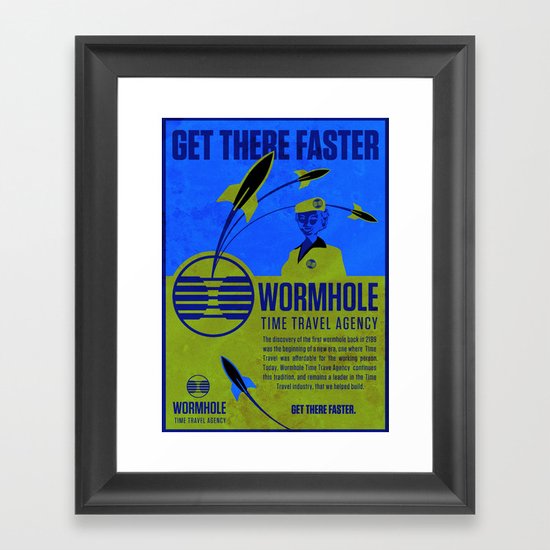 Time Travel Agency Framed Art Print