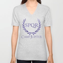 camp jupiter original purple V Neck T Shirt