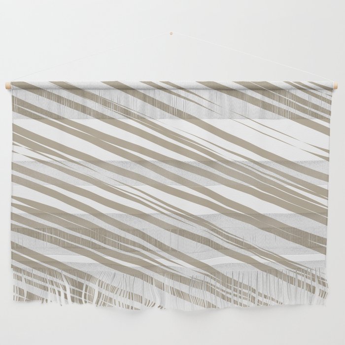 Beige stripes background Wall Hanging