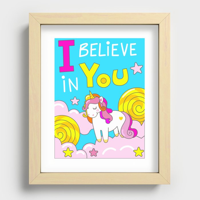 I believe in You Recessed Framed Print