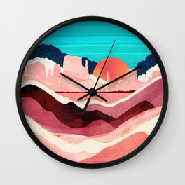 Sunset Desert Wall Clock