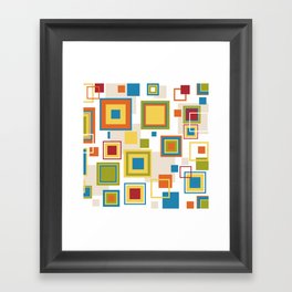 Abstract square patterns Framed Art Print