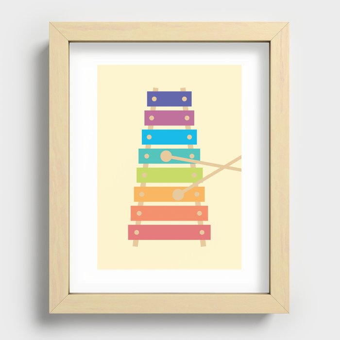 #70 Xylophone Recessed Framed Print