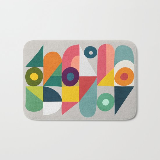 Tick Tock Machine Bath Mat