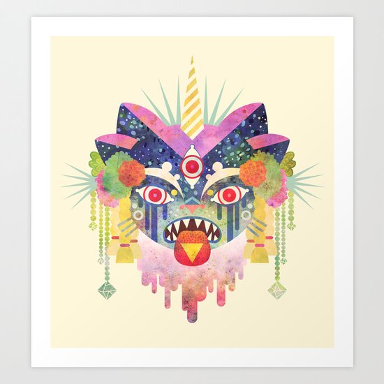 Demon Kitty Art Print