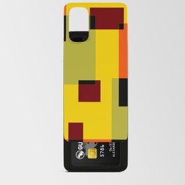 Geometric Abstraction - Green Orange Black Red Yellow  Android Card Case