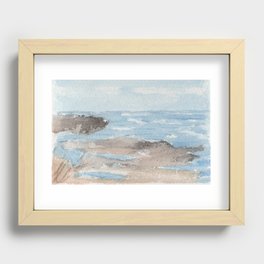 Coastal Landscape Recessed Framed Print