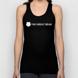 The Great Bear Text White logo Tank Top