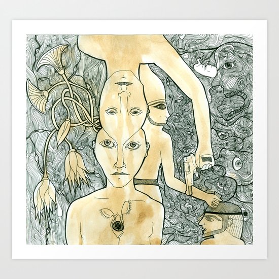 divide Art Print