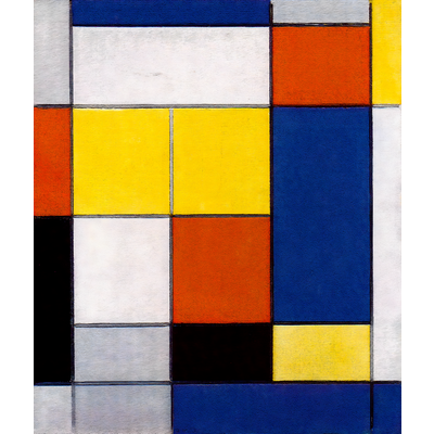 Piet Mondrian (Dutch, 1872-1944) - Great Composition B with Black, Red ...