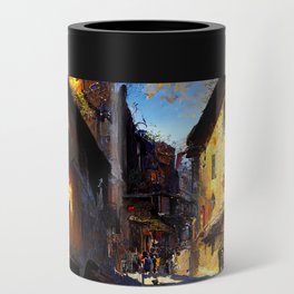 Walking through a medieval Italian village Can Cooler