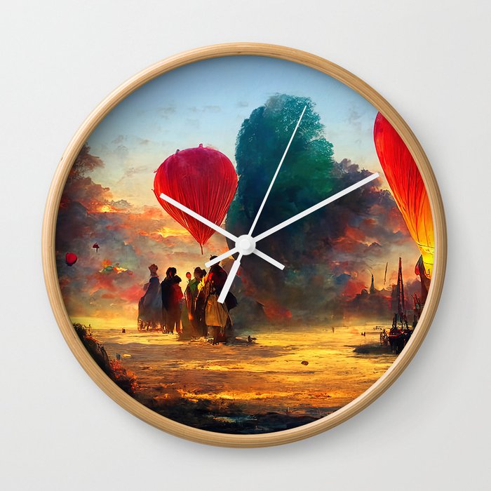 Balloon Festival Wall Clock
