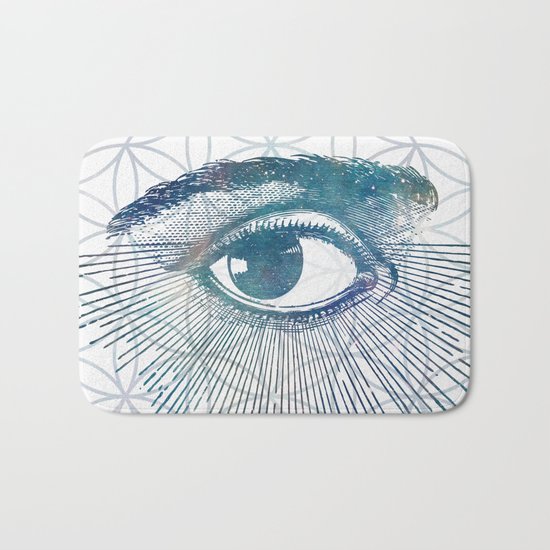 Mandala Vision Flower of Life Bath Mat