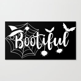 Bootiful Halloween Spooky Cool Canvas Print