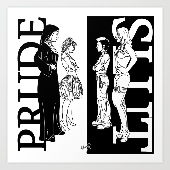 Prude/Slut Dichotomy Art Print