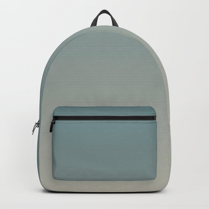 Cool Tropical Blue-Green Tan Gradient Blend 2021 Color of the Year Aegean Teal and Winterwood Backpack