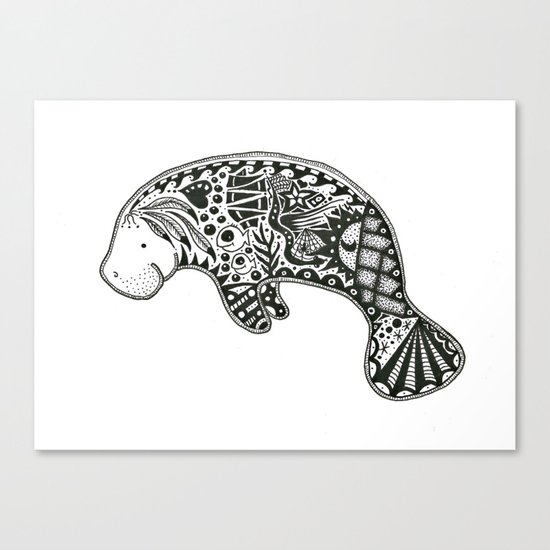 Manatee Canvas Print